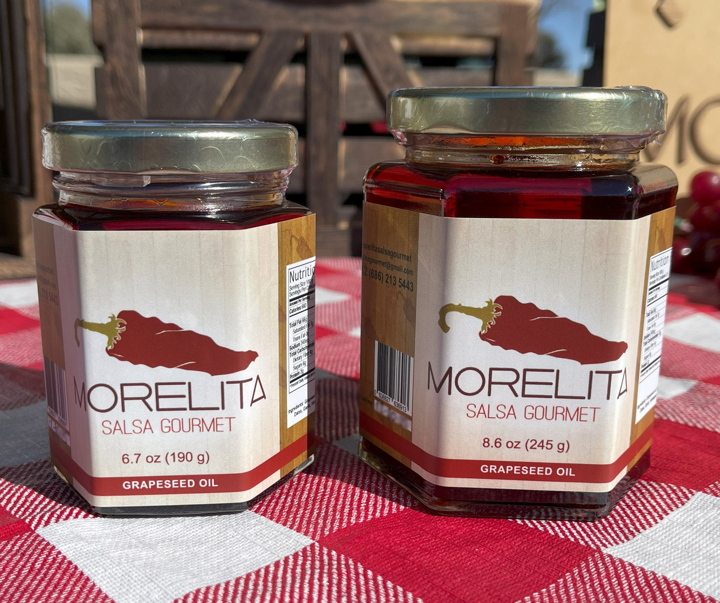 Morelita Salsa Gourmet, Grapeseed Oil Based Salsa with Morita Peppers (Salsa Macha) 6.7 oz