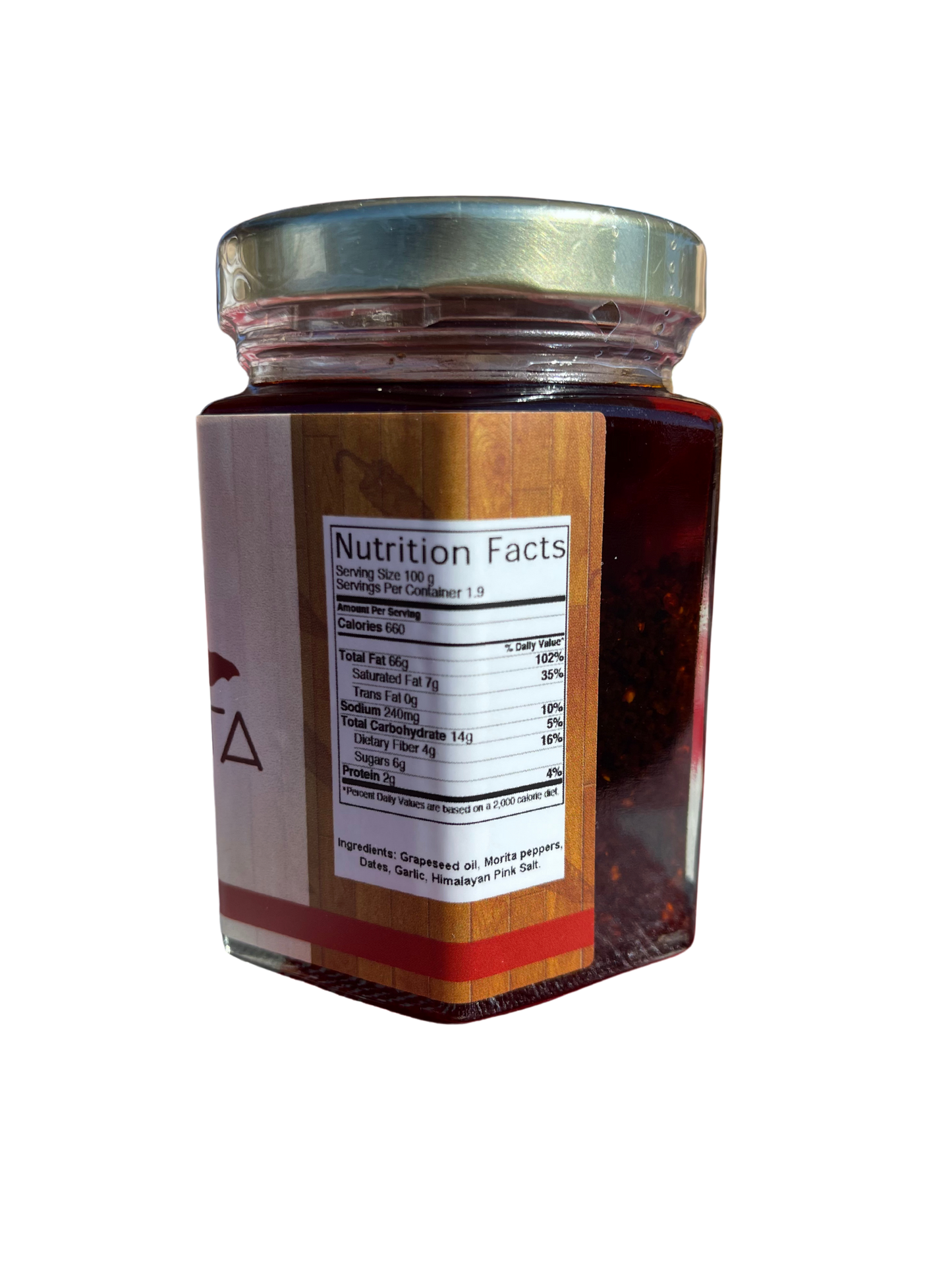 Morelita Salsa Gourmet, Grapeseed Oil Based Salsa with Morita Peppers (Salsa Macha) 6.7 oz