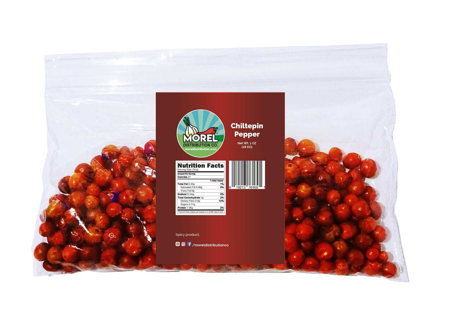 Dried Chiltepin Peppers (Chili Tepin) 1 oz