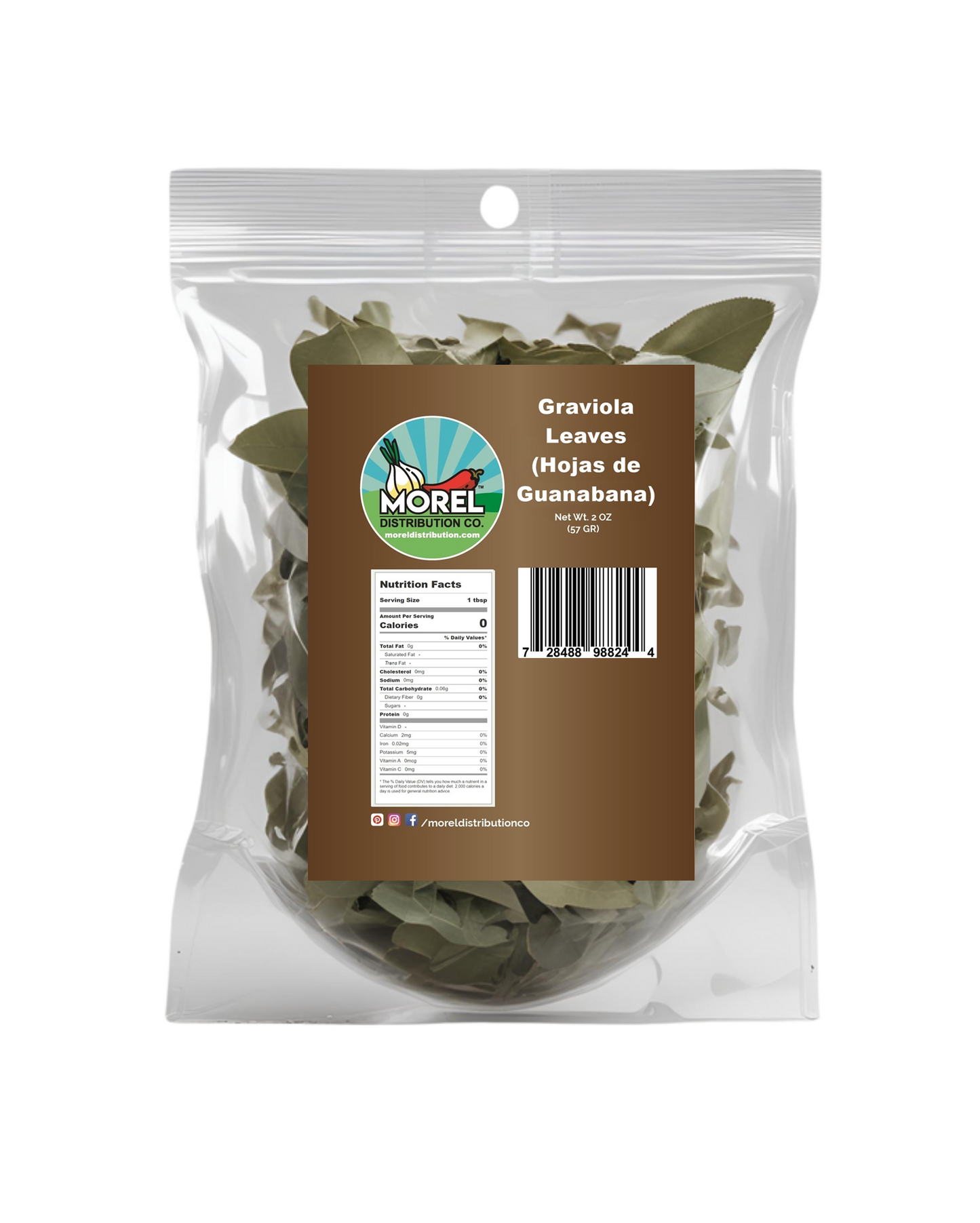 Dried Graviola Leaves, Dried Soursop Tea Leaves, Hojas de Guanabana 2 oz