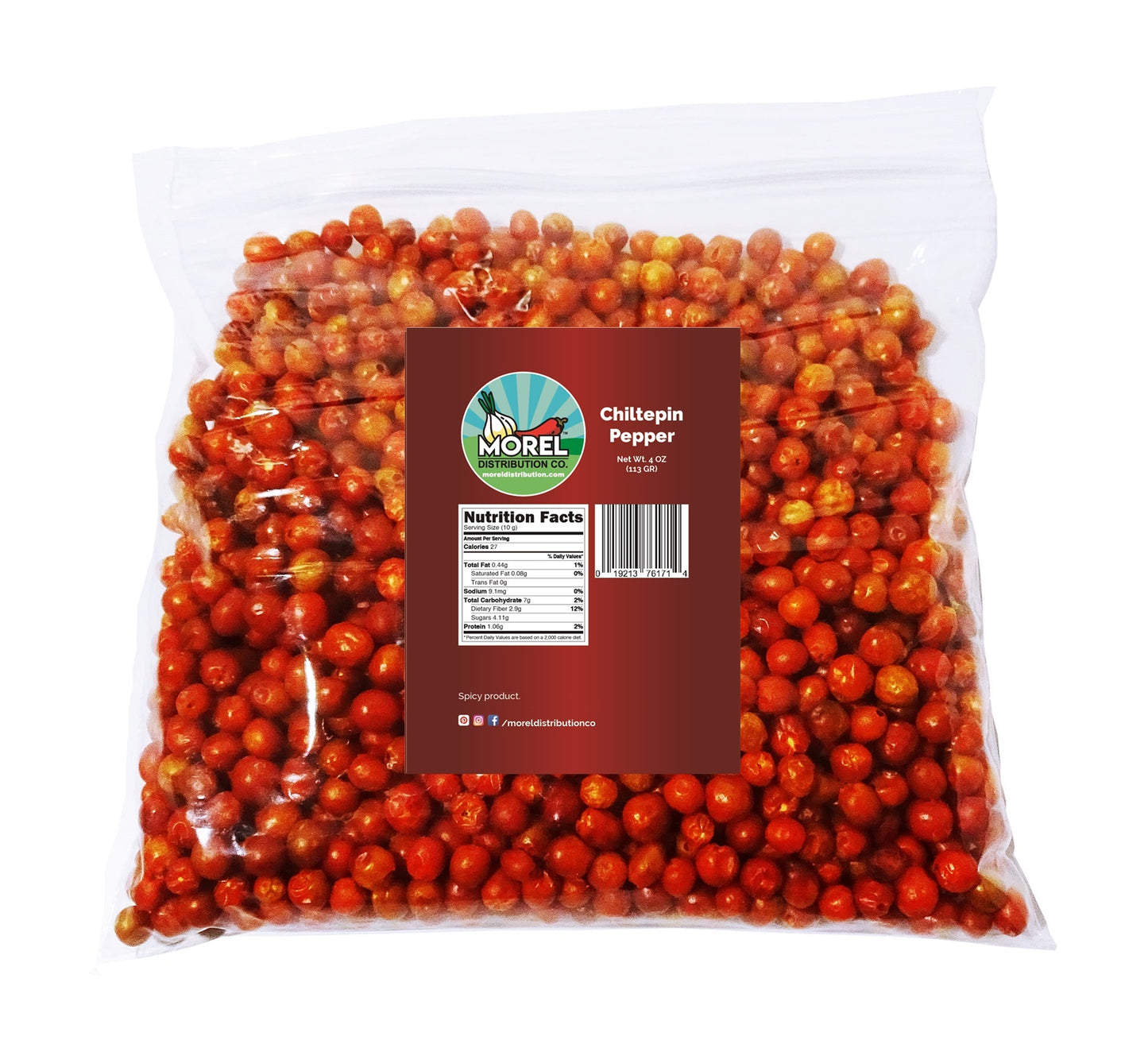 Dried Chiltepin Peppers (Chili Tepin) 4 oz