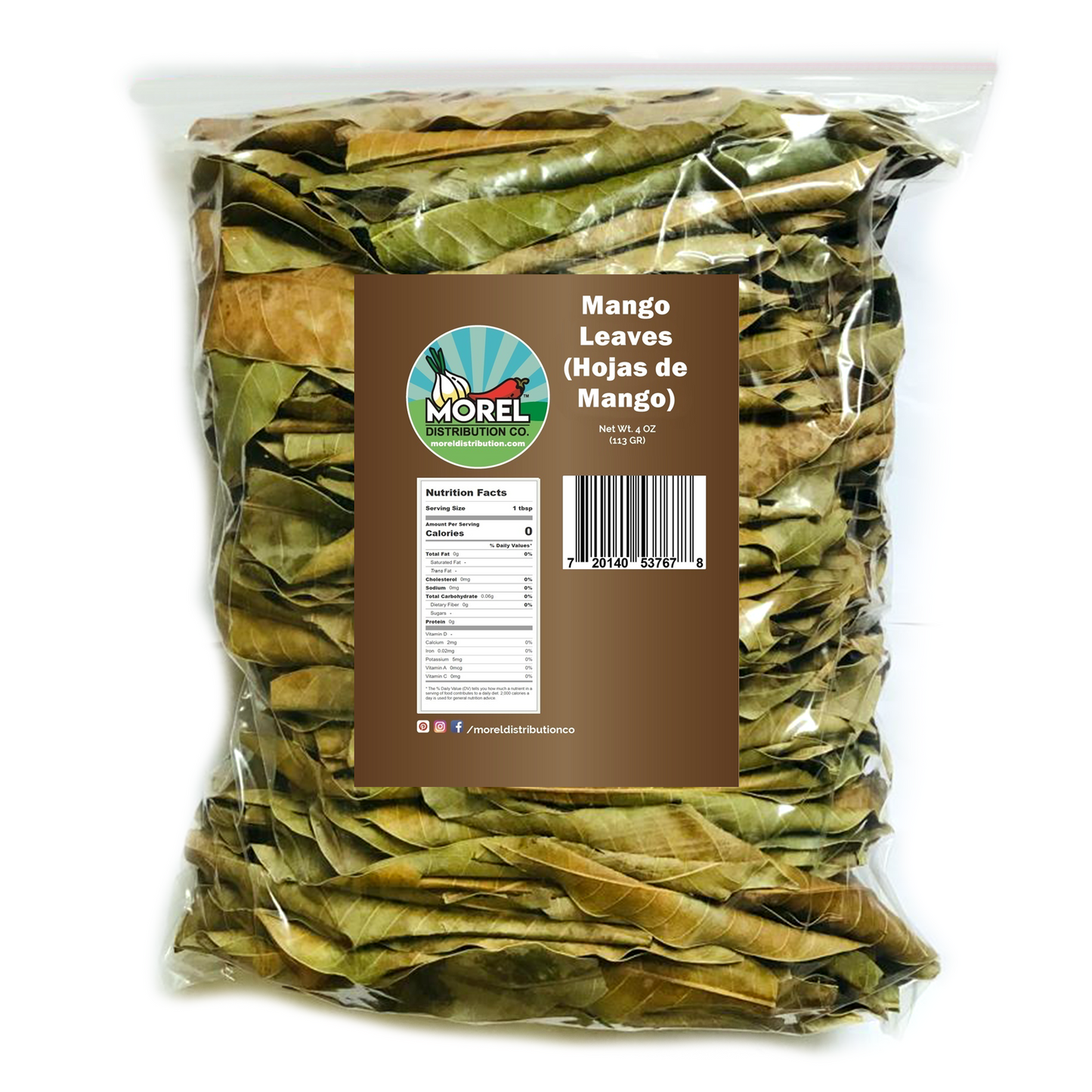 Natural Whole Dried Mango Leaves, Mango Loose Leaf Tea, (Hojas de Mango): 2 oz and 4 oz.