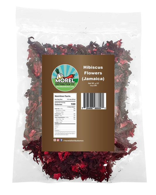 Dried Hibiscus Flowers Cut and Sifted, Flor de Jamaica, Great for Hibiscus Tea Jamaica Tea. 4 OZ