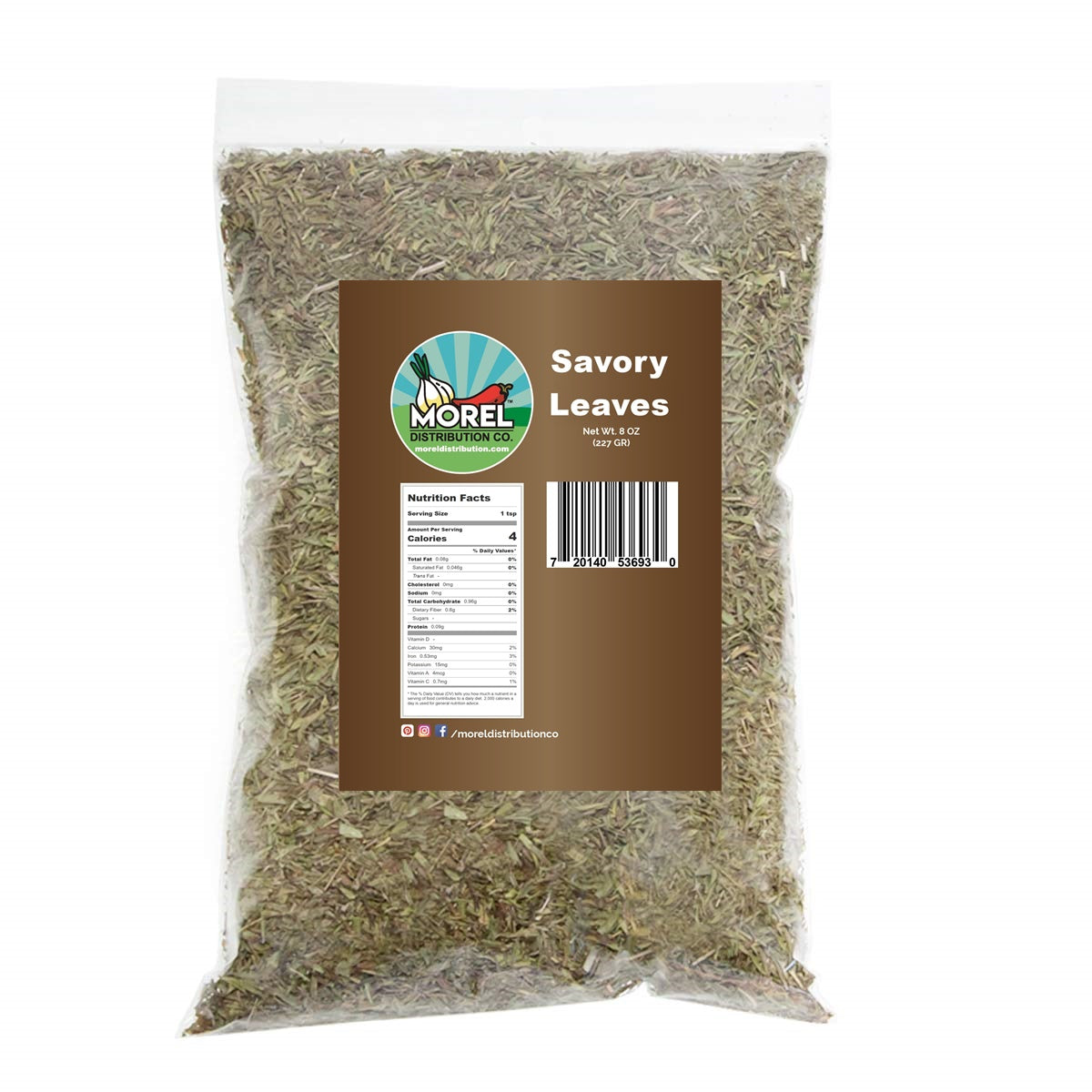 Savory Leaf Cut & Sifted. Savory Spice Leaves. 8 oz.