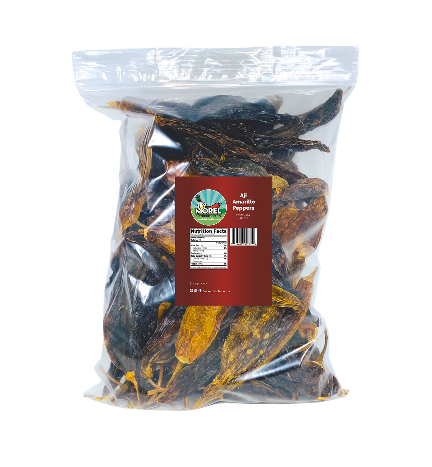 Dried Aji Amarillo Pepper (Chile Amarillo) 1 lb