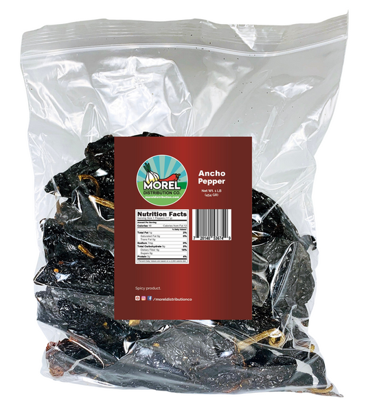 Dried Ancho Chile Peppers, Chili Ancho 1 lb