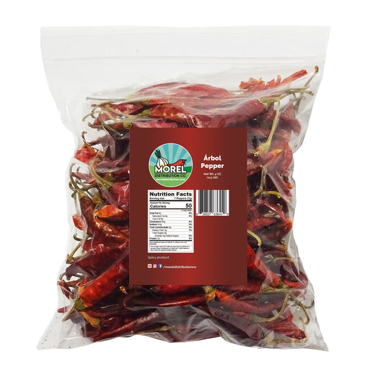 Dried Arbol Pepper (Chile De Arbol) WT: 4 Oz