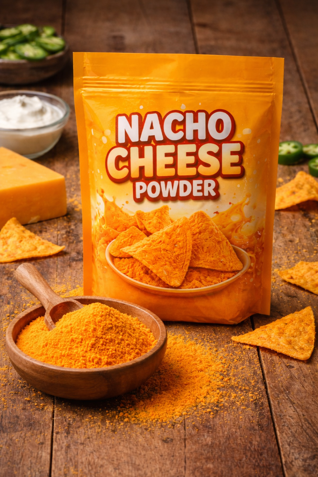 Nacho Cheese Powder Seasoning – Bold Cheddar Flavor for Popcorn, Chips, Fries & Snacks – 4 oz, 1 lb, 2 lbs, 5 lbs, and 10 lbs.