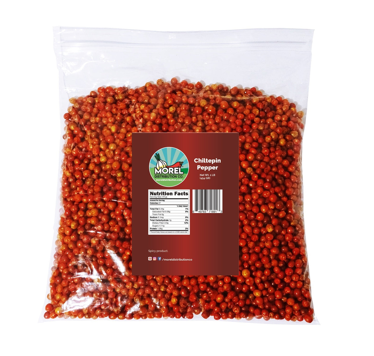 Dried Chiltepin Peppers (Chili Tepin) 1 lb