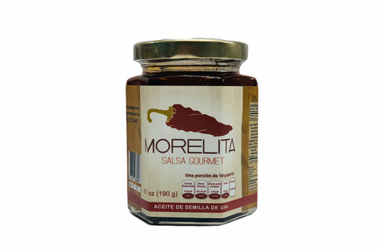 Morelita Salsa Gourmet, Grapeseed Oil Based Salsa with Morita Peppers (Salsa Macha) 6.7 oz