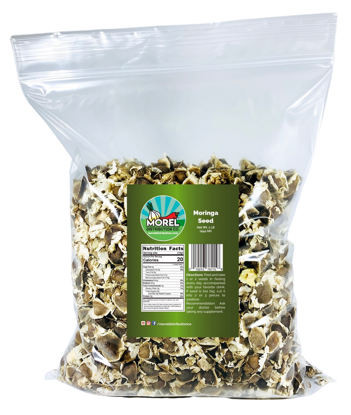 Moringa Oleifera Seeds (Semillas de Moringa) 1 lb