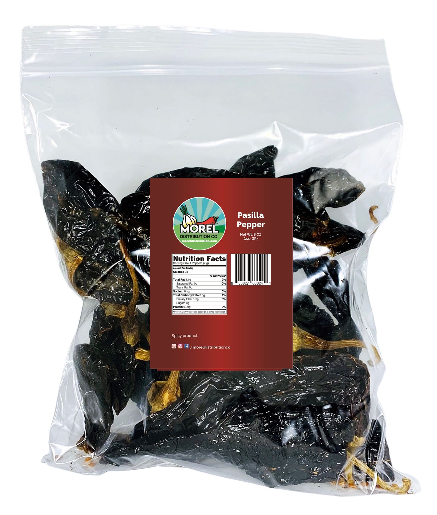 Chile Pasilla Pepper (Pasilla Negro) 8 oz