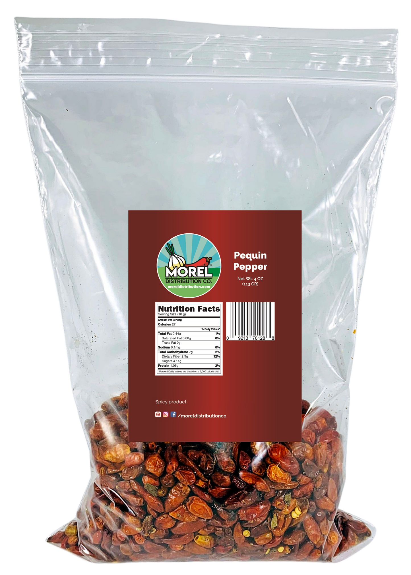 Dried Whole Chili Pequin Pepper (Chile Piquin) 4 oz