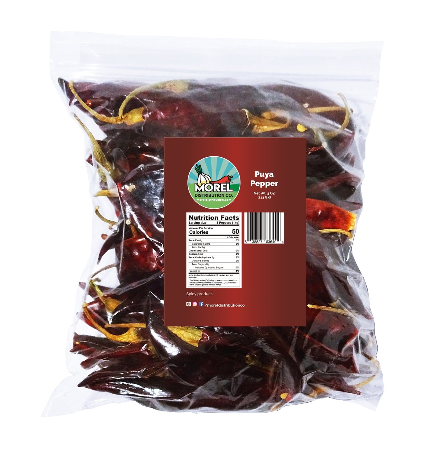 Dried Chile Puya Pepper (4 oz)